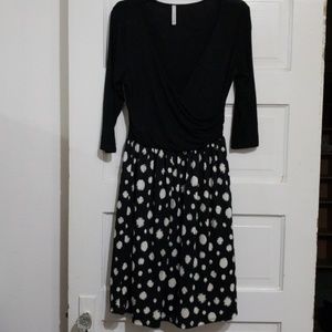 Black Polk a dot Gilli dress